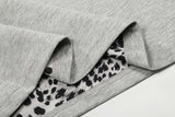 DAXUEN Short-sleeved quarter-zip polo shirt with animal print