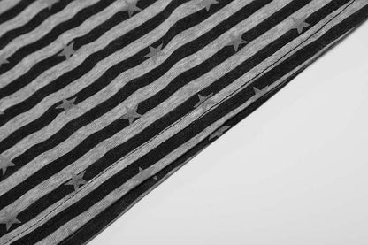DAXUEN Long sleeve polo shirt with stripes and star print