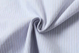 DAXUEN Hybrid stripe button-up shirt with embroidered monogram
