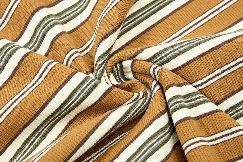 DAXUEN Mafa Vintage Striped Polo Shirt
