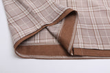 DAXUEN Plaid button-up short sleeve shirt