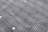 DAXUEN Retro plaid short-sleeved shirt