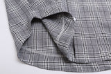 DAXUEN Retro plaid short-sleeved shirt