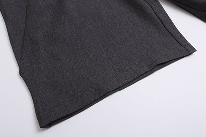 DAXUEN Wide-leg culottes for women in grey and taupe