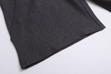 DAXUEN Wide-leg culottes for women in grey and taupe