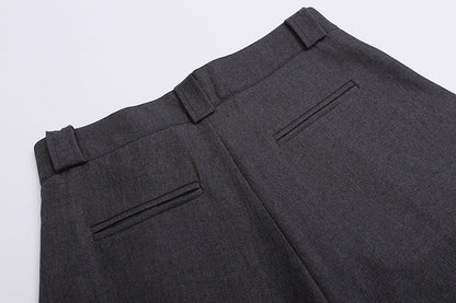 DAXUEN Wide-leg culottes for women in grey and taupe