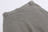 DAXUEN High-waisted wide-leg culotte shorts with micro-check pattern