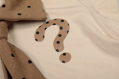DAXUEN Polka dot question mark polo shirt