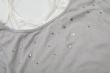 DAXUEN Retro two-piece short sleeve top ensemble