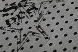 DAXUEN Distressed star graphic polka dot t-shirt