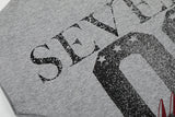 DAXUEN Distressed graphic ruched short-sleeved t-shirt