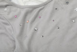 DAXUEN Retro two-piece short sleeve top ensemble