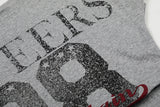 DAXUEN Distressed graphic ruched short-sleeved t-shirt