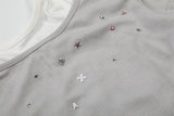 DAXUEN Retro two-piece short sleeve top ensemble