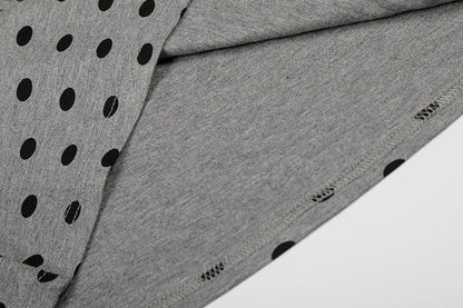 DAXUEN Distressed star graphic polka dot t-shirt