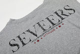 DAXUEN Distressed graphic ruched short-sleeved t-shirt