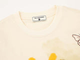 DAXUEN Butterfly graphic crew neck t-shirt