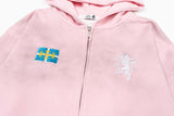 DAXUEN Dark Harvest oversized zip hoodie with graphics