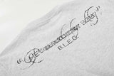 DAXUEN Crew neck graphic T-shirt with abstract flag print