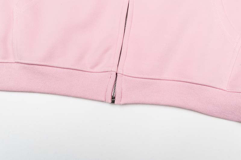DAXUEN Dark Harvest oversized zip hoodie with graphics