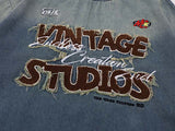 DAXUEN Vintage ombre graphic T-shirt with multiple designs