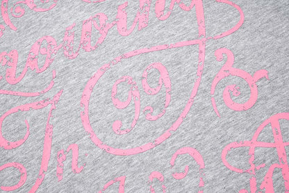 DAXUEN Oversized short-sleeved T-shirt with distressed graphic print