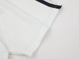 DAXUEN White short-sleeved graphic T-shirt
