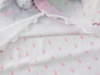 DAXUEN Short-sleeved slim-fit t-shirt with cat graphic