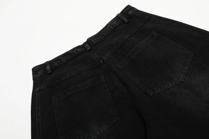 DAXUEN Wide-leg denim pants with stripes