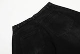 DAXUEN Wide-leg denim pants with stripes