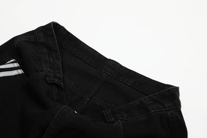 DAXUEN Pair of oversized wide-leg balloon-style denim pants