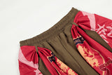 DAXUEN Wide-leg cargo pants with decorative overlays