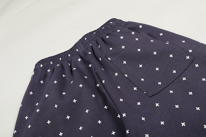 DAXUEN Wide-leg sweatpants with star print