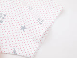 DAXUEN Oversized T-shirt with cat graphic and polka dot sleeves