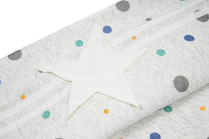 DAXUEN Polka dot full-zip hooded sweatshirt