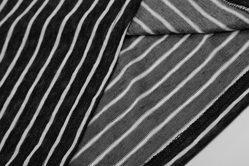 DAXUEN Striped hooded top with graphic print