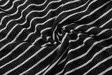 DAXUEN Striped hooded top with graphic print