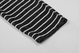 DAXUEN Striped hooded top with graphic print