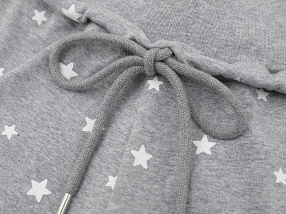 DAXUEN High-waisted star print lounge shorts