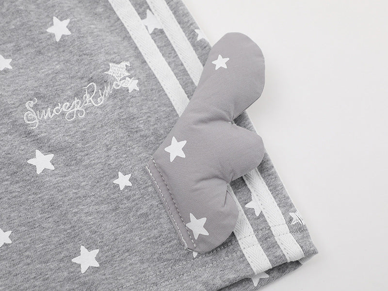 DAXUEN High-waisted star print lounge shorts