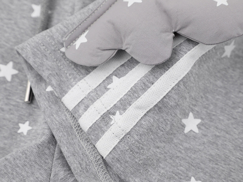 DAXUEN High-waisted star print lounge shorts