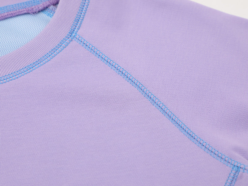DAXUEN SAMSVE contrast stitch performance T-shirt