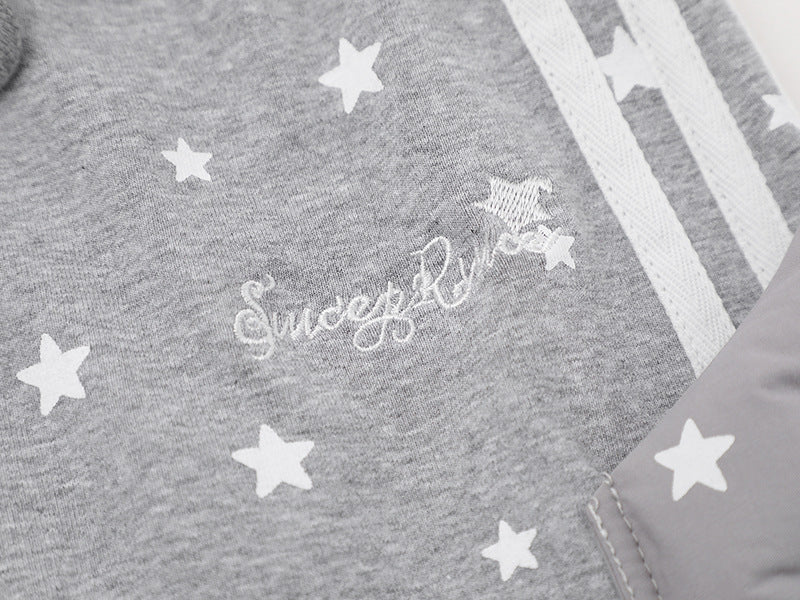 DAXUEN High-waisted star print lounge shorts