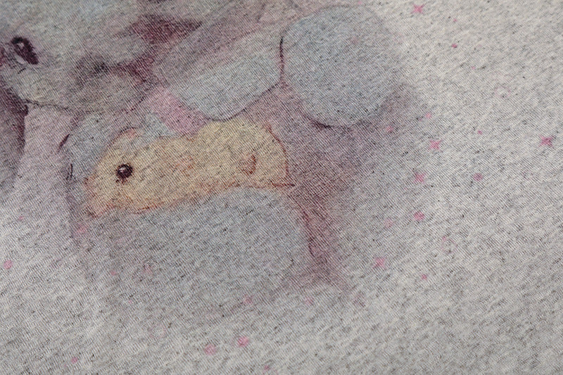 DAXUEN Long sleeve crew neck top with bunny print