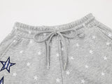 DAXUEN Women's casual shorts with star prints and embroidery