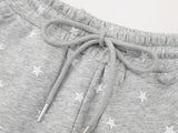 DAXUEN Women's casual shorts with star prints and embroidery