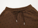 DAXUEN Polka dot casual shorts with drawstring waistband