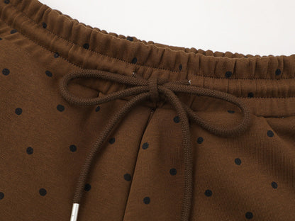 DAXUEN Polka dot casual shorts with drawstring waistband