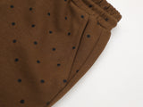 DAXUEN Polka dot casual shorts with drawstring waistband