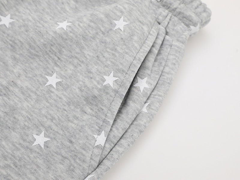 DAXUEN Women's casual shorts with star prints and embroidery